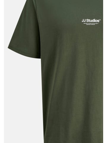Jack & Jones T-Shirt Soho in Weiß / schwarz / grün