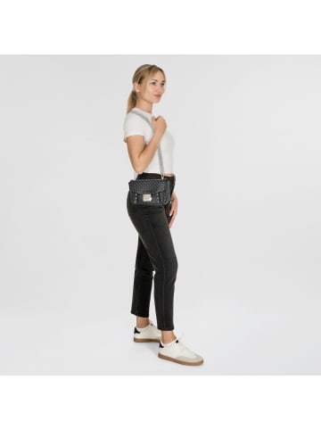 Seidenfelt Jomala Schultertasche 24 cm in black with tiny rivets