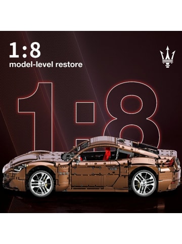 Reobrix Maserati GranTurismo RC Klemmbaustein Sportwagen 1:8 5480 Teile