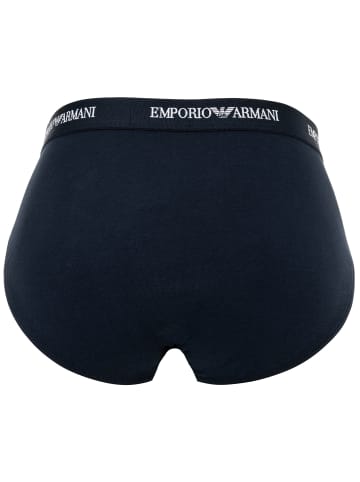 Emporio Armani Slip 3er Pack in Blau