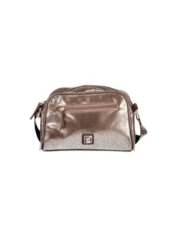 Laura Biagiotti Bronzefarbene Polyester-Handtasche