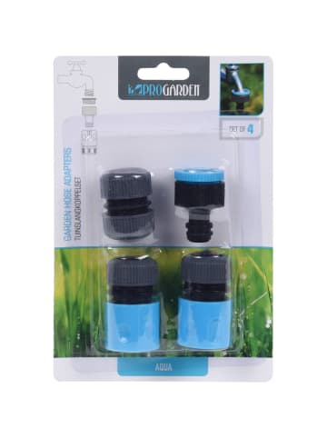 PROGARDEN Gartenschlauch-Adapter in blau
