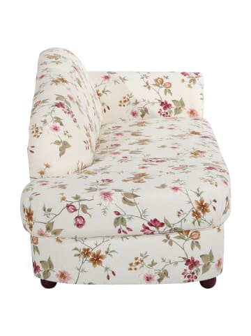 58 aufm Kessel RECAMIERE Armlehne rechts Kama Bezug Flachgewebe Buche nussbaum dunkel / weiß