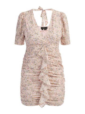 faina Damen Drapiertes Kleid in Rosa Mehrfarbig