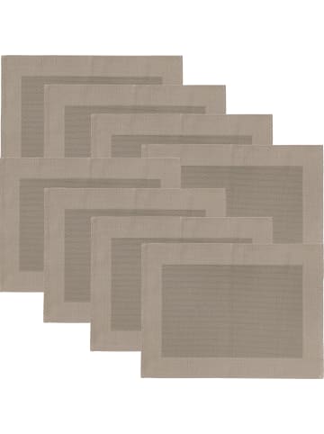 Erwin Müller Tischset 8er-Pack Lissabon in cappuccino
