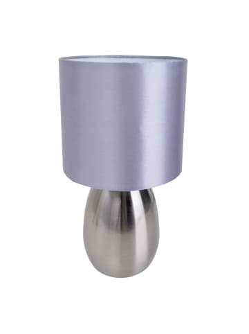 näve Tischleuchte "AURUM" in stahl-blank - (L)17.5 cm x (B)17.5 cm x (H)33 cm