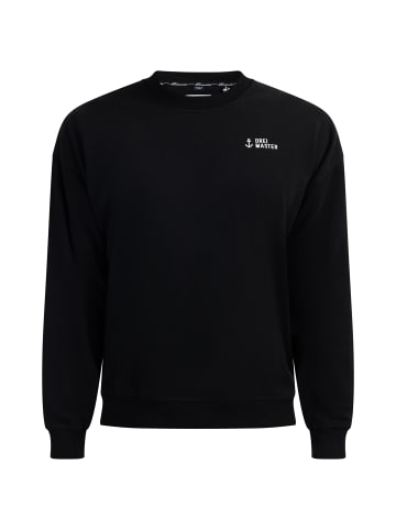 DreiMaster Maritim Oversized Sweatshirt in Schwarz