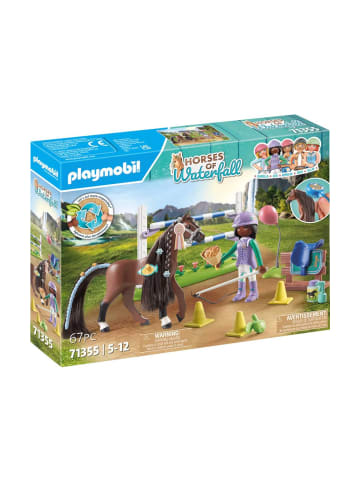 Playmobil Spielfigur Set Pferde von Waterfall - Zoe & Blaze mit Turnierparcours, ab 3 J.