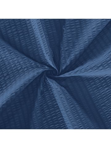 Erwin Müller Seersucker Bettwäsche mit Hotelverschluss Rosenheim in dunkelblau