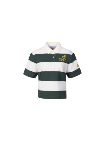 La Martina Poloshirt WCP002 in weiss/gruen