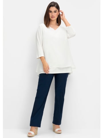 sheego Blusenshirt in offwhite