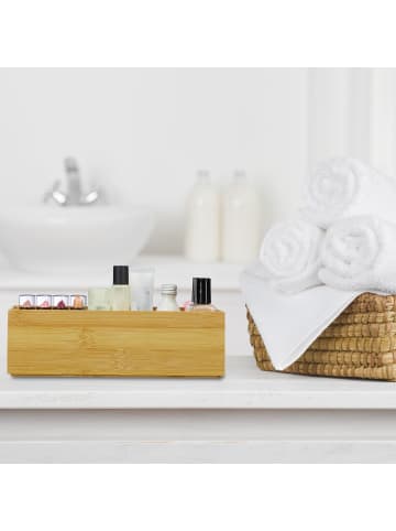 relaxdays 2x Ordnungsbox in Natur - (B)23 x (H)7 x (T)15 cm