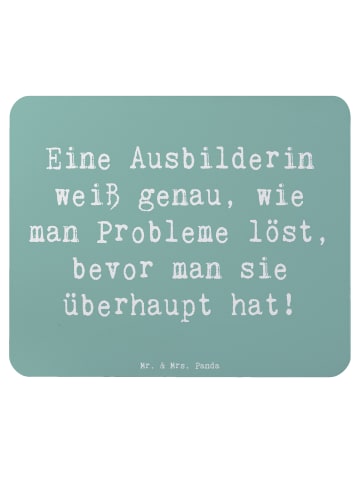 Mr. & Mrs. Panda Mauspad Spruch Ausbilderin Weisheit mit Spruch in Meeresbrise