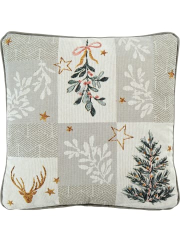 Sander Baumwollmischung, Gewebt, Gobelin Kissenhülle Cheryl in beige