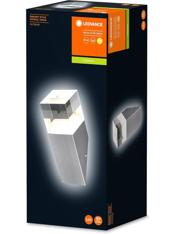 LEDVANCE LED Wandleuchte Außen ENDURA STYLE CRYSTAL TORCH Edelstahl warmweiß 4,5 W (E)