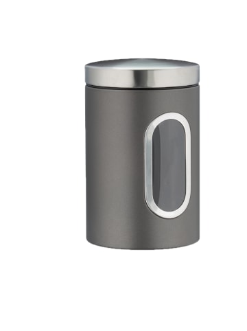 relaxdays 10x Vorratsdose in Grau - 1,4 l