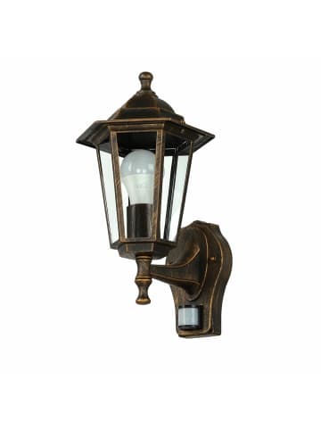 Licht-Erlebnisse Außen Wandlampe (B)17 x (H)39 cm in Kupfer Antik