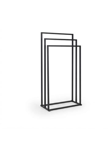 relaxdays Handtuchständer in Schwarz - (B)44 x (H)84 x (T)21,5 cm