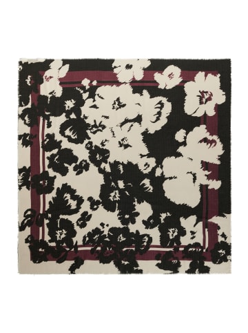Betty Barclay Tuch mit Blumenprint in Cream/Dark Red
