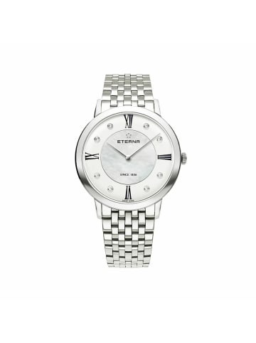 Eterna Quarzuhr für Damen in silber
