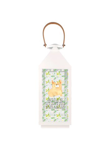 Mr. & Mrs. Panda Laterne Corgie mit Spruch in Transparent