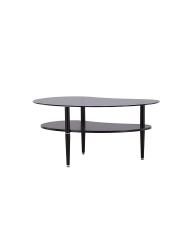 ebuy24 Couchtisch Egg Schwarz 80 x 101 cm