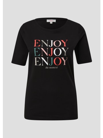 s.Oliver T-Shirt in 99D0_schwarz