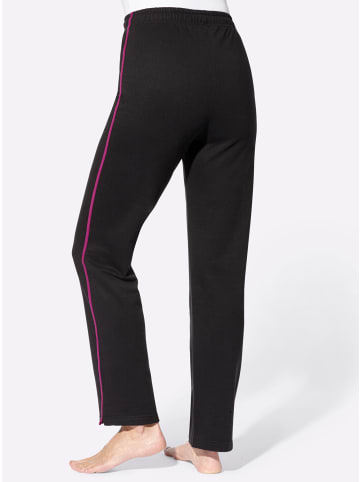 WITT WEIDEN Freizeithose in schwarz-pink