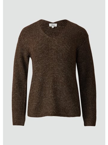 s.Oliver Strickpullover in 8945_dunkelbraun