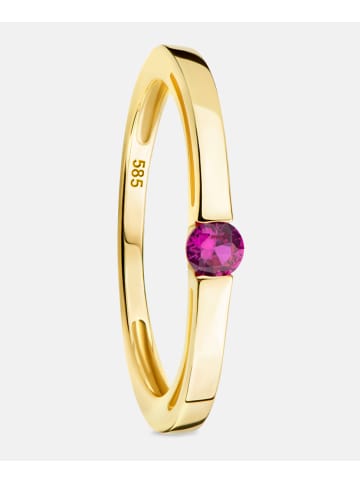 Diamant L'éternel Verlobungsring aus 585 Gelbgold mit Rubin