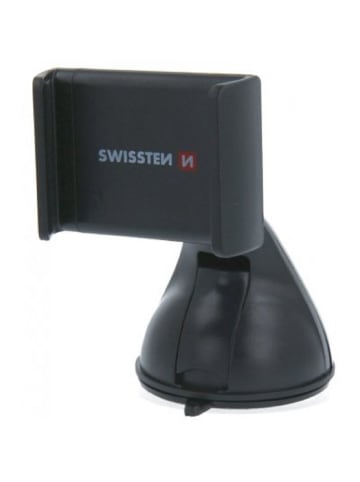 Swissten Universeller Auto-Halter mit Gummierter Oberfläche und 360 Drehung in schwarz