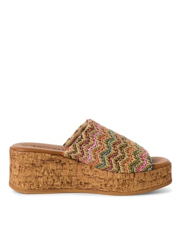 Tamaris Plateau Pantoletten in Bunt