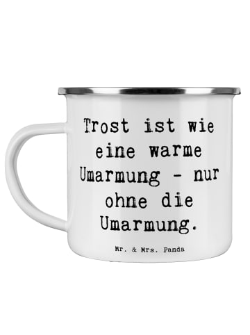 Mr. & Mrs. Panda Kaffeebecher Spruch Trost Umarmung mit Spruch in Weiß