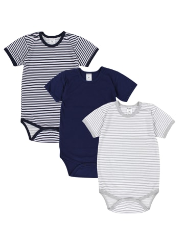TupTam Kinder Unisex Kurzarm Body 3er Set in dunkelblau