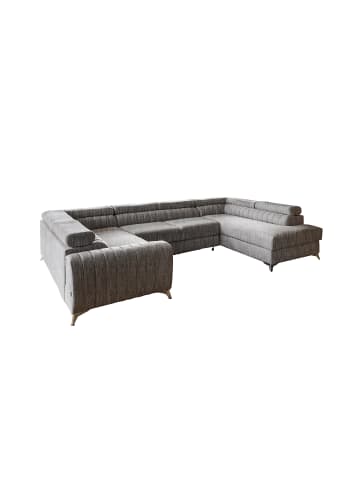 MF Design Luisa Recamiere Rechts in Grau -  (L) 202 x (B) 347 x (H) 92 cm