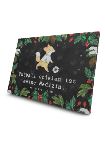 Mr. & Mrs. Panda Tee Adventskalender Fuchs Fußball spielen mit S... in Kreidetafel