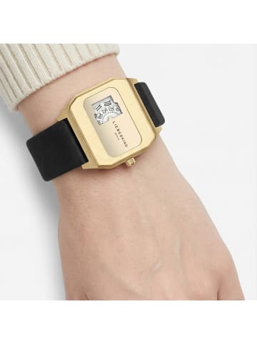 LIEBESKIND BERLIN Armbanduhr Vinyl Vision in schwarz