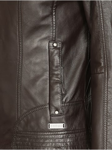Mustang Lederjacke Blanca in dunkelbraun