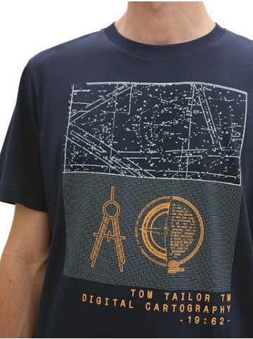 Tom Tailor Print T-Shirt für Herren in kombi