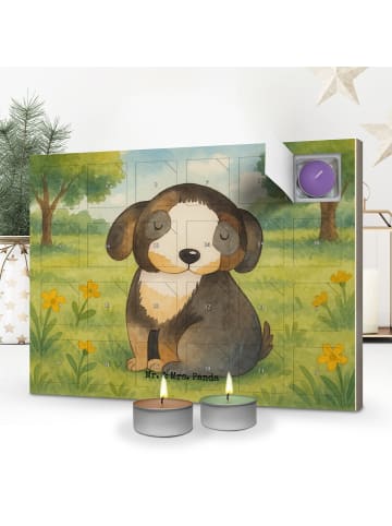 Mr. & Mrs. Panda Adventskalender Hund Entspannen Design ohne Spruch in Weiß
