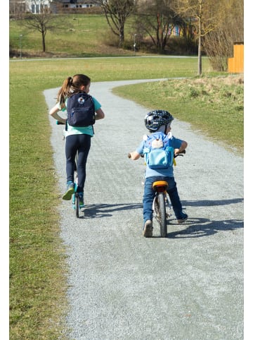 Sigikid Kindergarten Rucksack fröhliches Tiergesicht, 5,2 Liter in blau