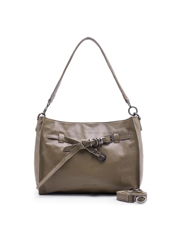 FREDs BRUDER Belted With Love Schultertasche Leder 29.5 cm grey khaki