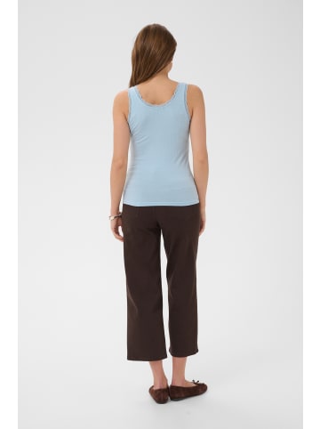 Kaffe Jersey-Top ärmellos KAOMI Slim fit in Blue Fog