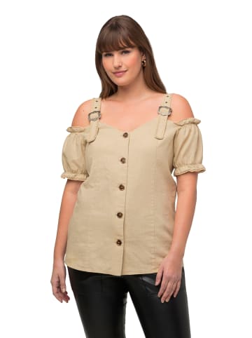 Ulla Popken Trachtenbluse in beige