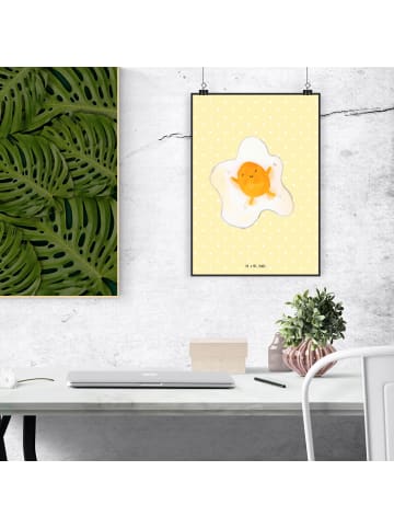 Mr. & Mrs. Panda wanddeko Spiegelei Ei ohne Spruch in Gelb Pastell