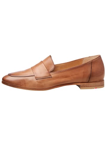 LLOYD Slipper Slipper mit Lederbesatz in BRAUN