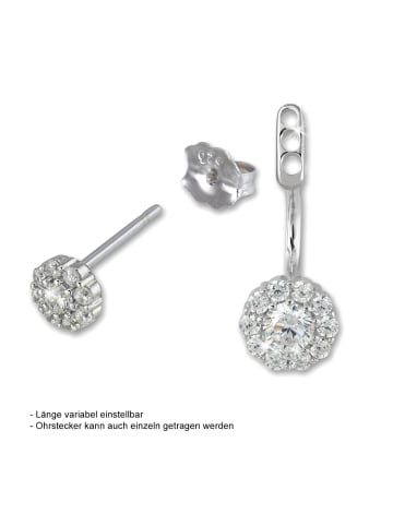 SilberDream Ohrringe 925 Sterling Silber Ear Cuff Blume Ohrstecker