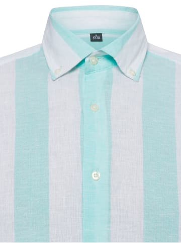 Nils Sundström Hemd in mint weiß - 0010