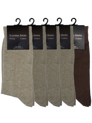 VCA® Business Socken 10 Paar in braun