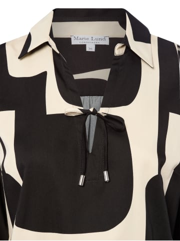 Marie Lund Blusenshirt in schwarz beige